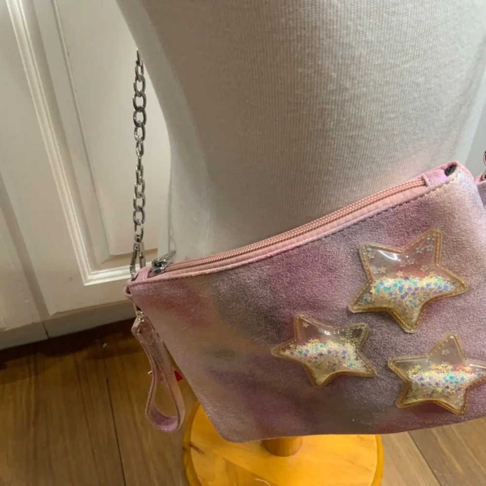 Bari Lynn NWT Irridescent Bag With Sparkle Stars